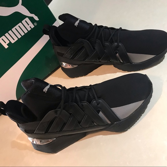 Women’s 8 Embossed Leather Puma Muse Echo - Picture 3 of 5